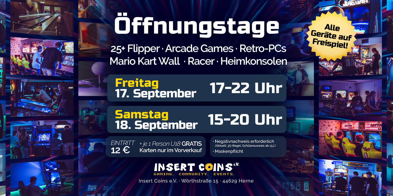 Öffnungstage am 17 & 18.09.2021